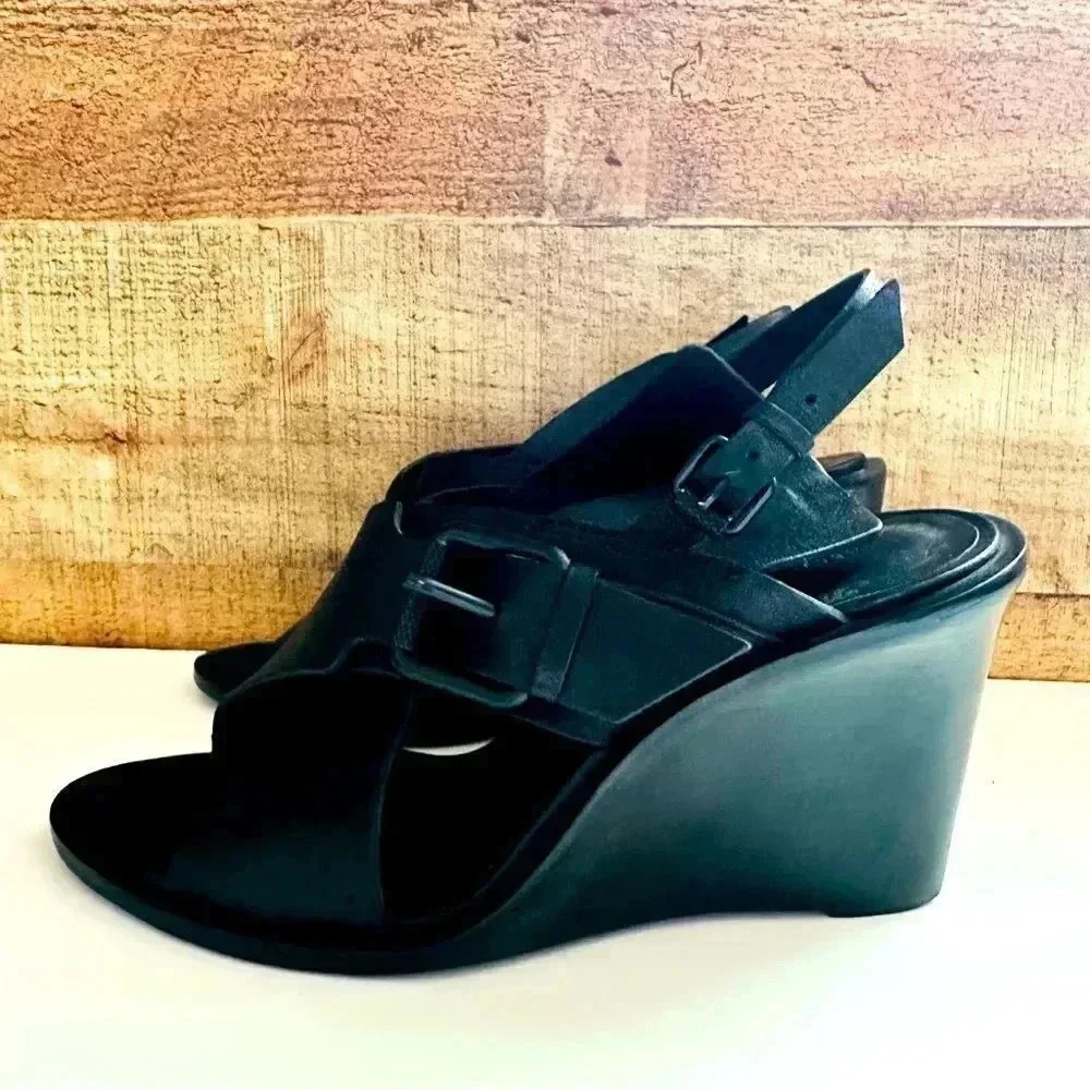 All Saints Elin Wedge Leather Sandals